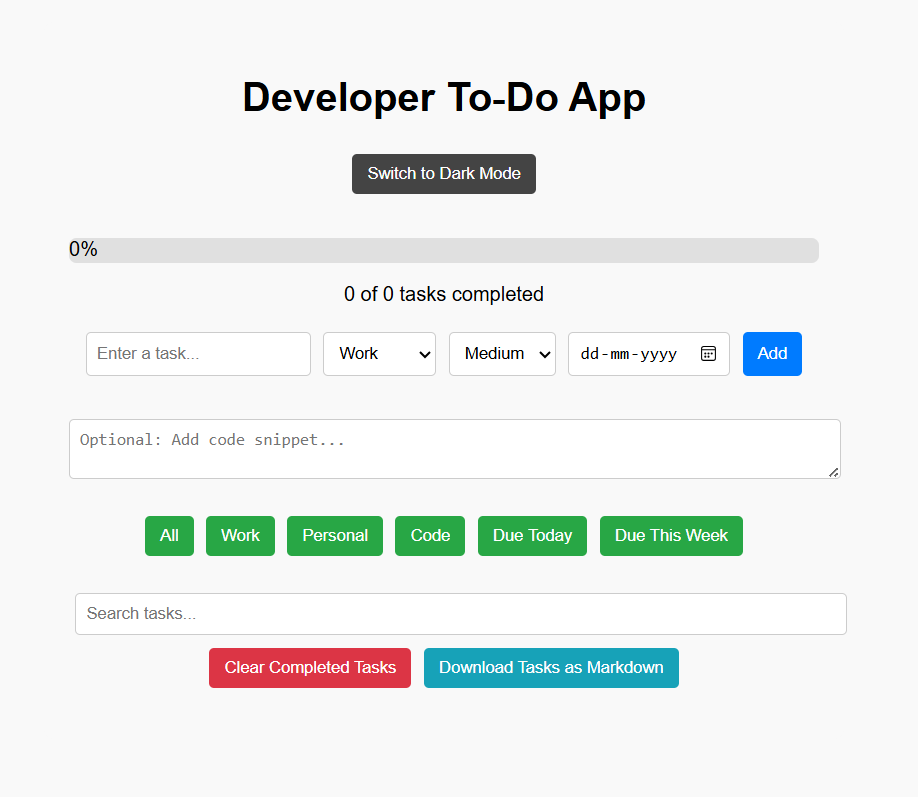 To-Do App Screenshot