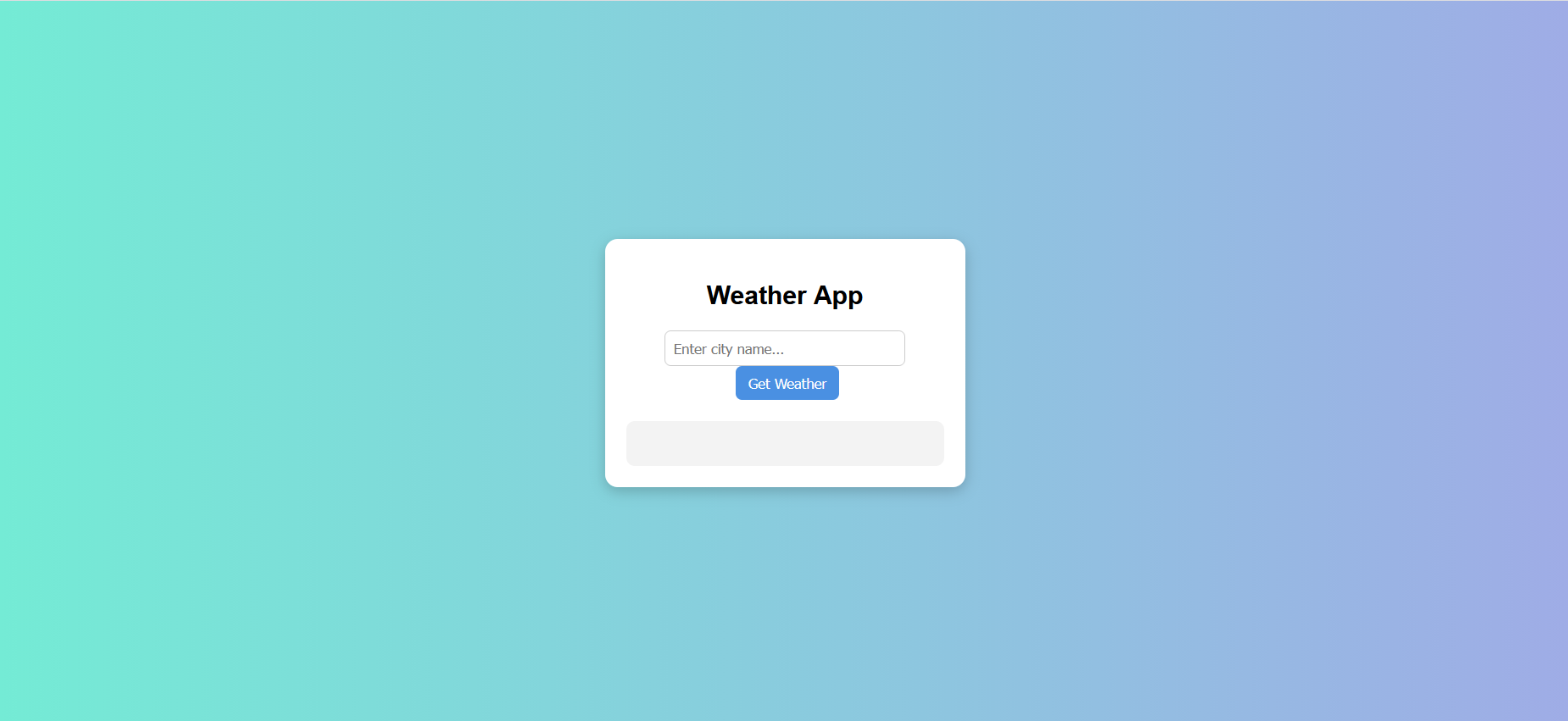 Weather App Screenshot